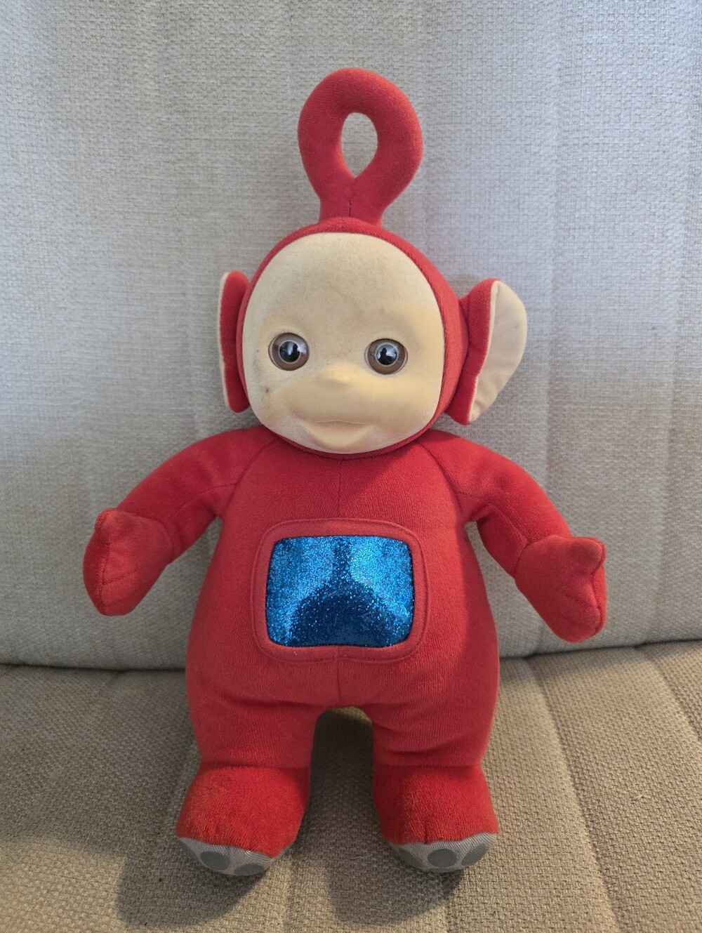 Vintage Teletubbies 13" tall Po Red Plush Doll Toy Eden Tag 90s Y2K 1998
